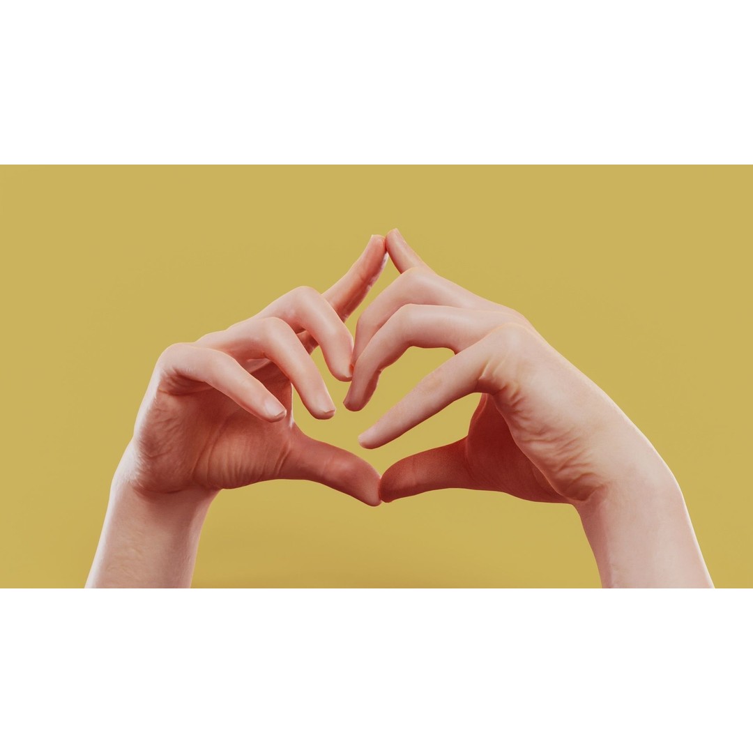 Triangulated Male Hands 3D Model – Low Poly Photogrammetry Asset, FBX - View 7