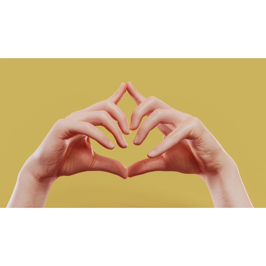 Triangulated Male Hands 3D Model – Low Poly Photogrammetry Asset, FBX - View 8