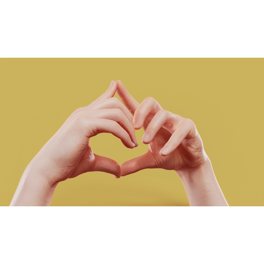 Triangulated Male Hands 3D Model – Low Poly Photogrammetry Asset, FBX - View 9