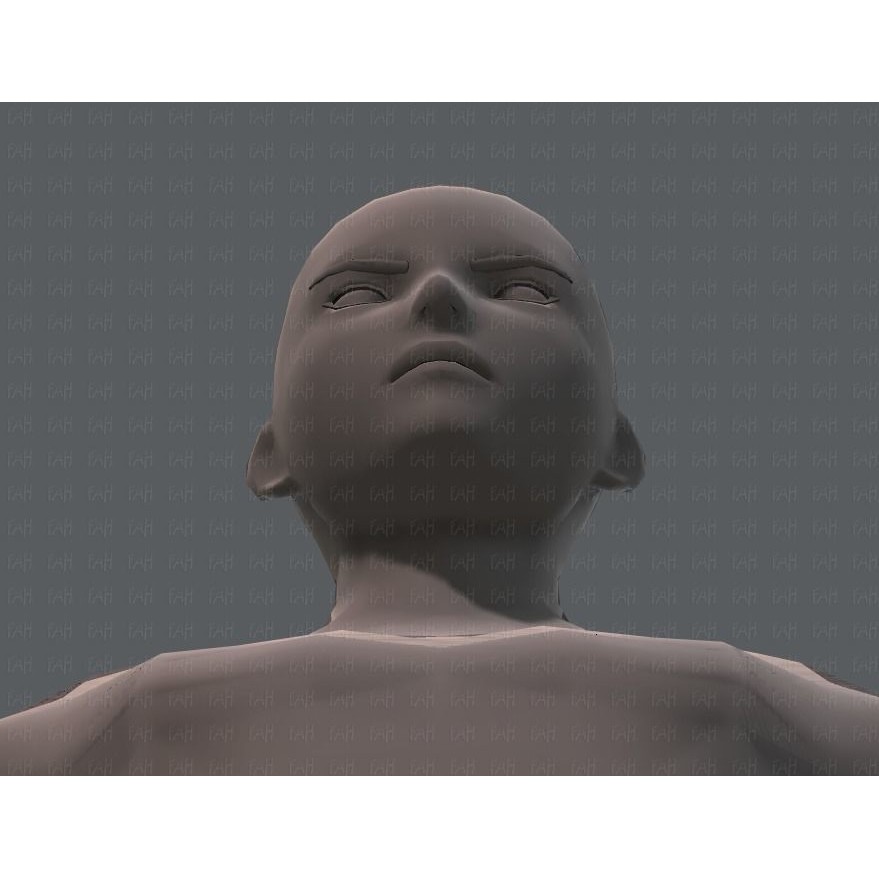 Base Mesh Man Character 3D Model – Low Poly Cartoon Design, FBX - View 39