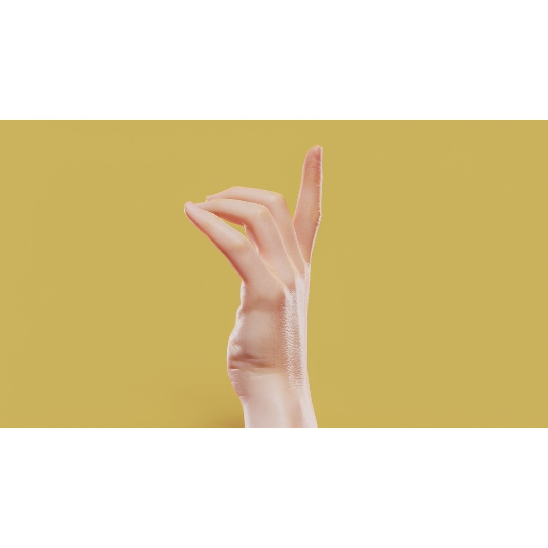 Photorealistic Male Hand 3D Model – Low Poly PBR Asset, FBX - View 10