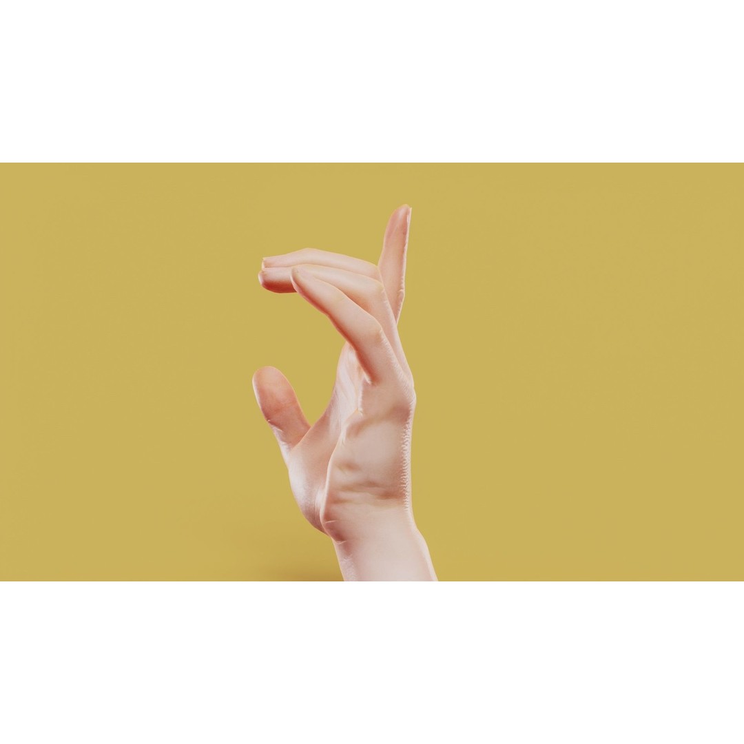 Photorealistic Male Hand 3D Model – Low Poly PBR Asset, FBX - View 11