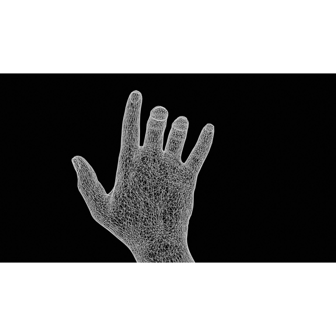 Photorealistic Male Hand 3D Model – Low Poly PBR Asset, FBX - View 14