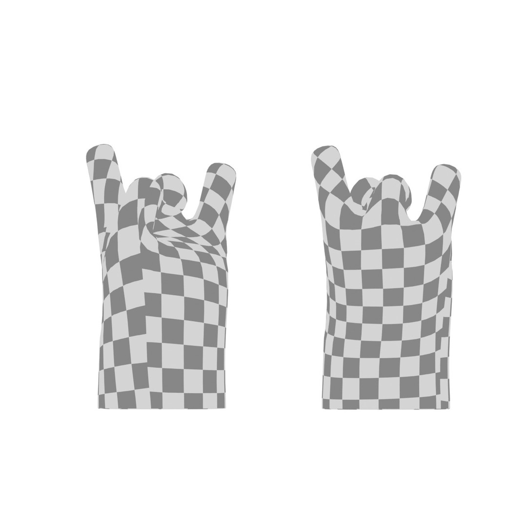 Cartoon Hands 3D Model – Low Poly Character Asset, FBX, Blender - View 18