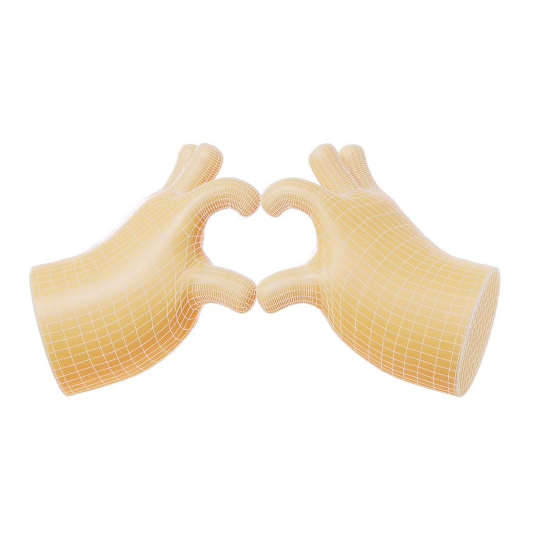 Cartoon Hands 3D Model – Low Poly Character Asset, FBX, Blender - View 29