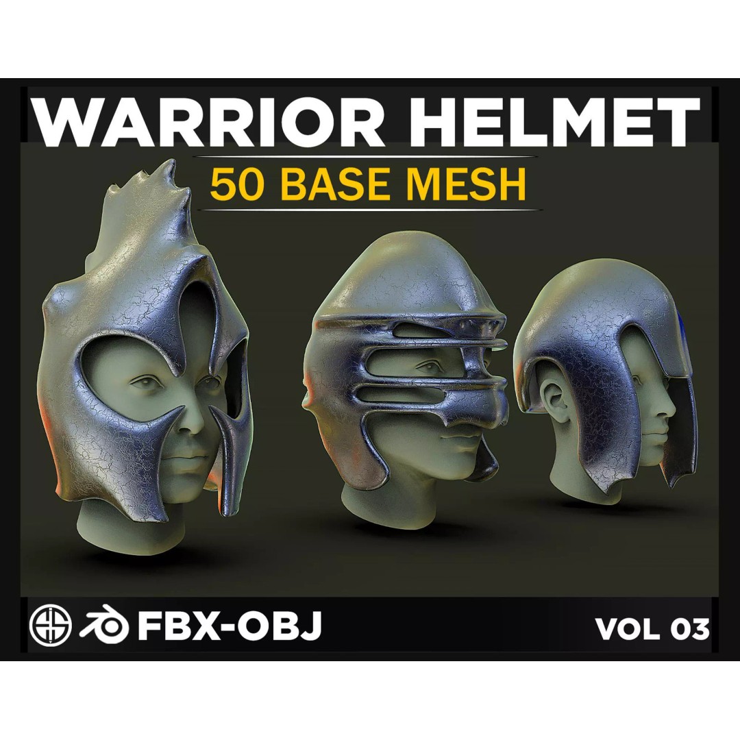 Military Helmet 3D Model – Low Poly Game Asset, FBX & OBJ - View 2