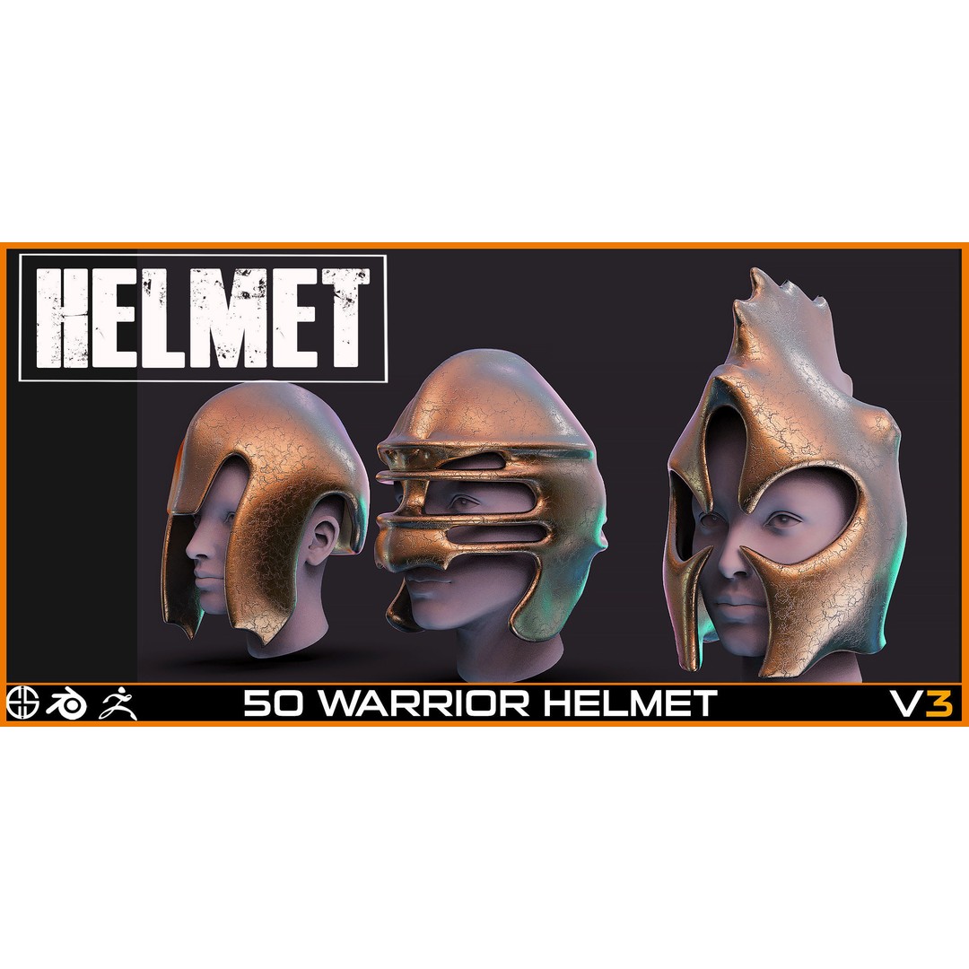 Military Helmet 3D Model – Low Poly Game Asset, FBX & OBJ - View 22