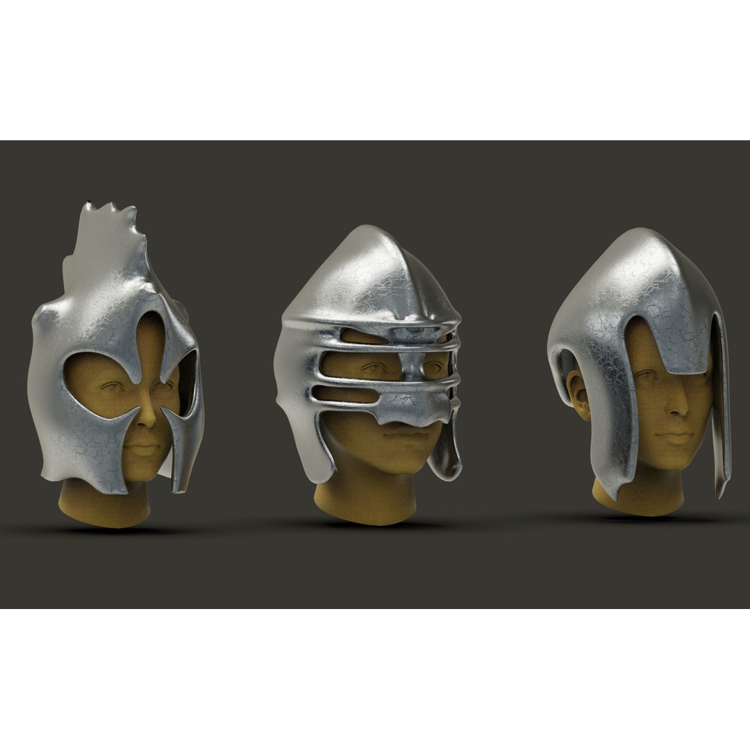 Military Helmet 3D Model – Low Poly Game Asset, FBX & OBJ - View 5
