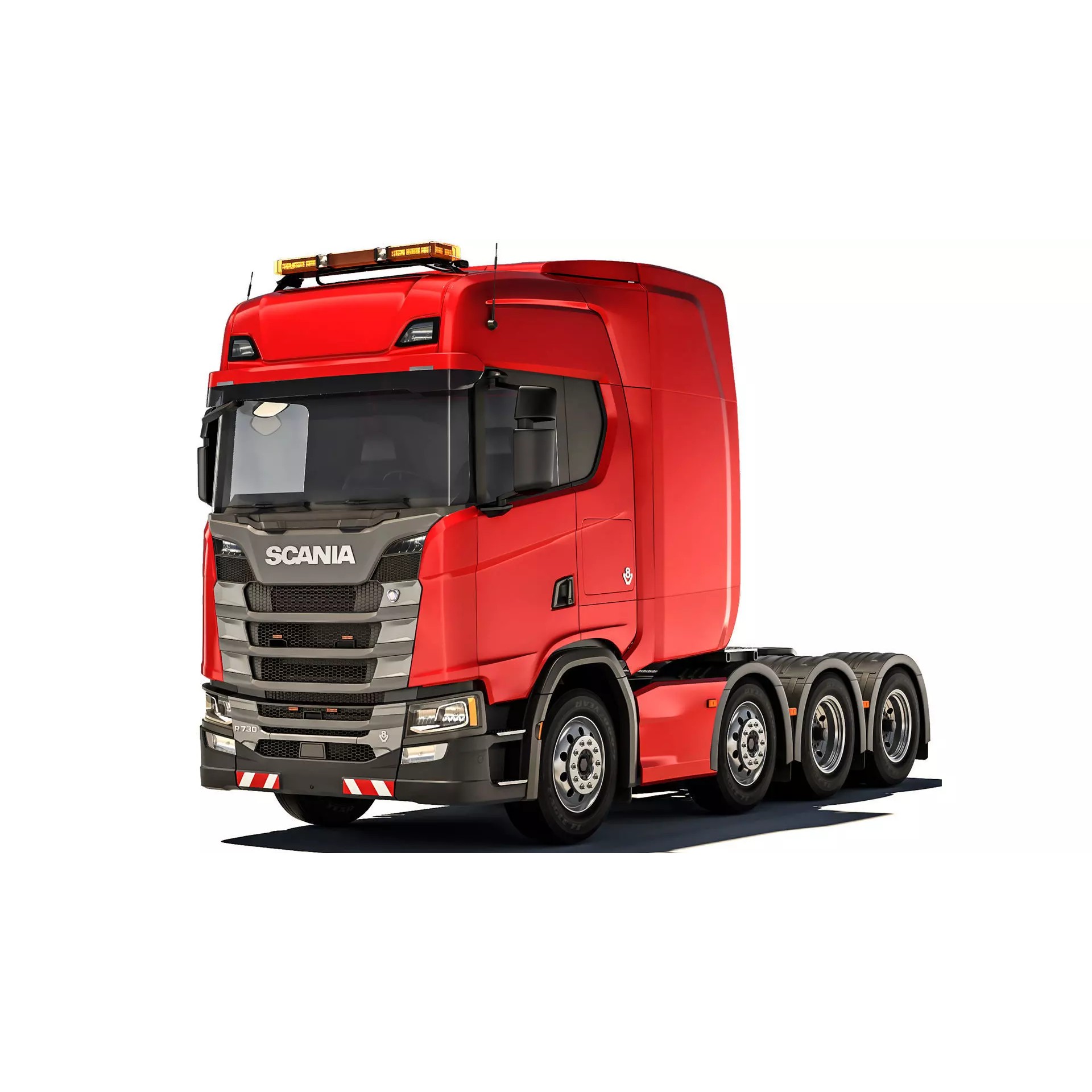 Truck R730 8X4 - Game-Ready 3D Model - View 2