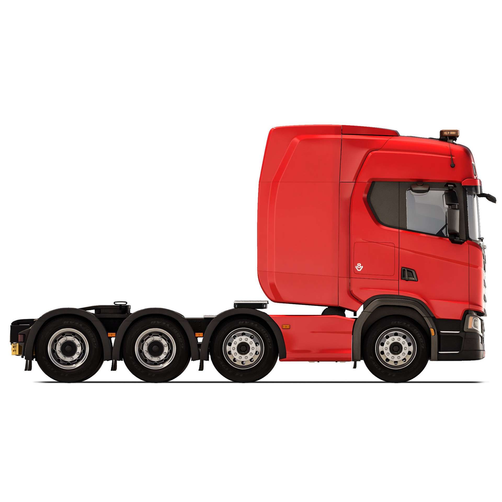 Truck R730 8X4 - Game-Ready 3D Model - View 7