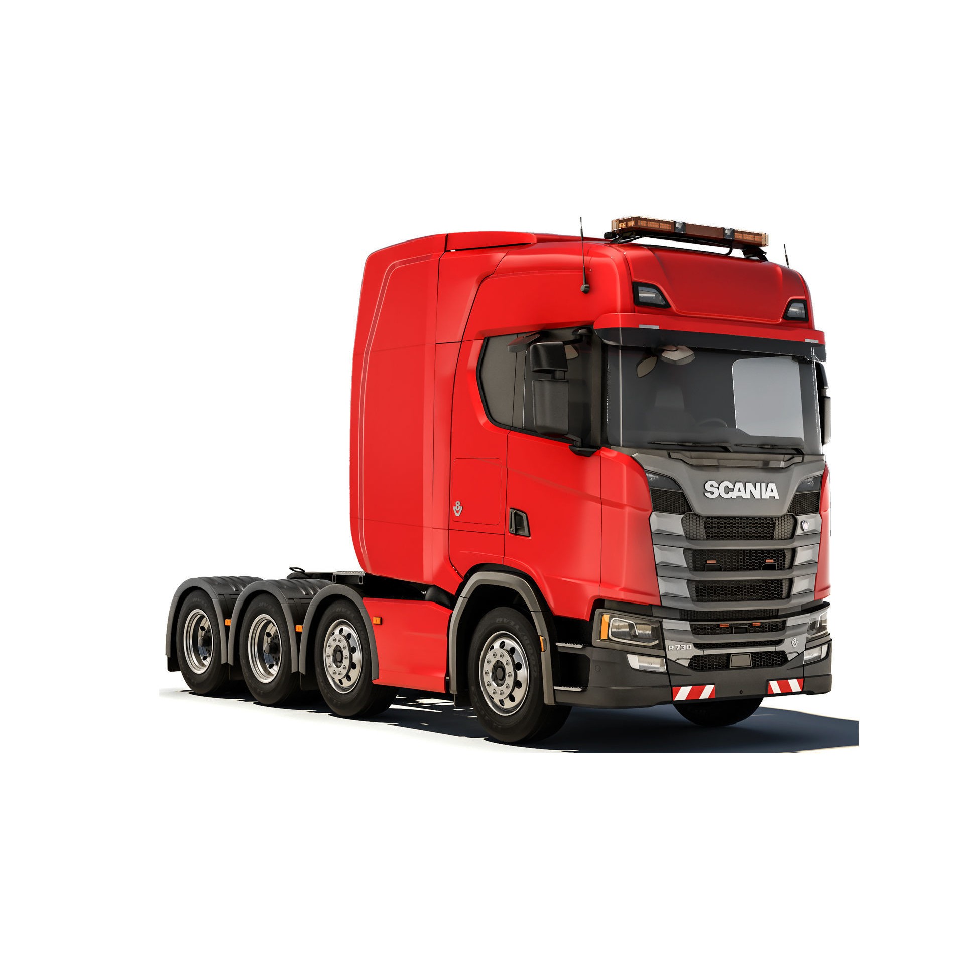 Truck R730 8X4 - Game-Ready 3D Model - View 8