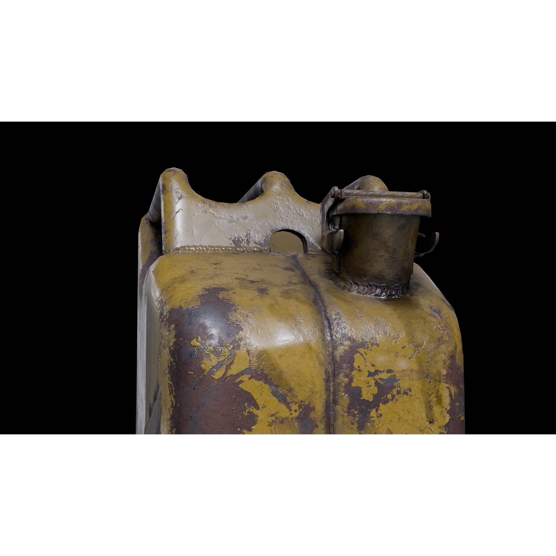 Soviet Fuel Canister - Low-Poly Game-Ready 3D Model - View 12
