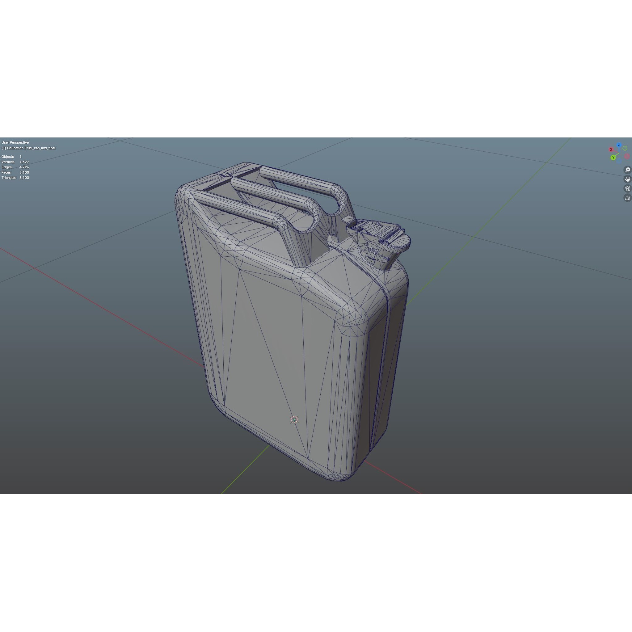 Soviet Fuel Canister - Low-Poly Game-Ready 3D Model - View 19