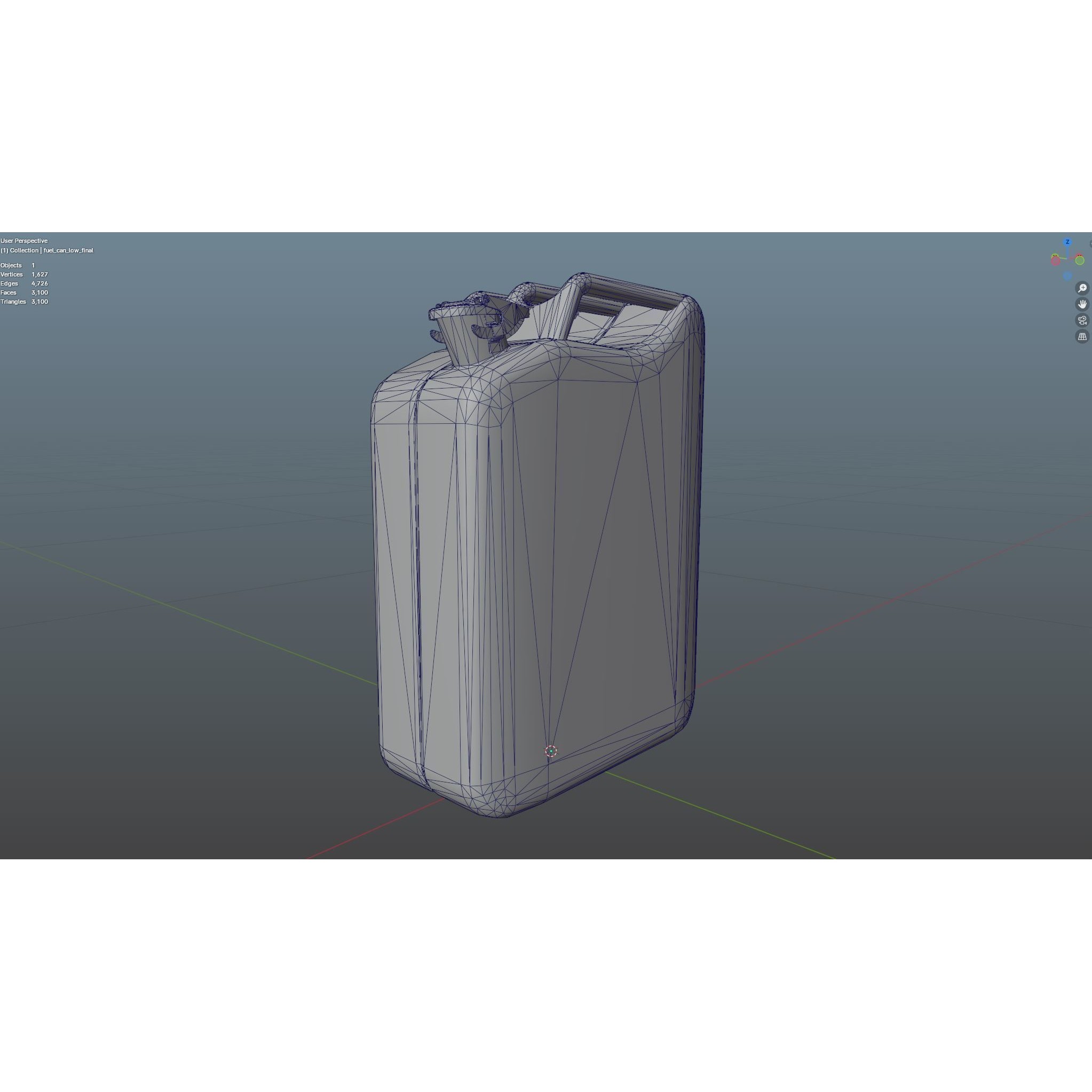 Soviet Fuel Canister - Low-Poly Game-Ready 3D Model - View 20