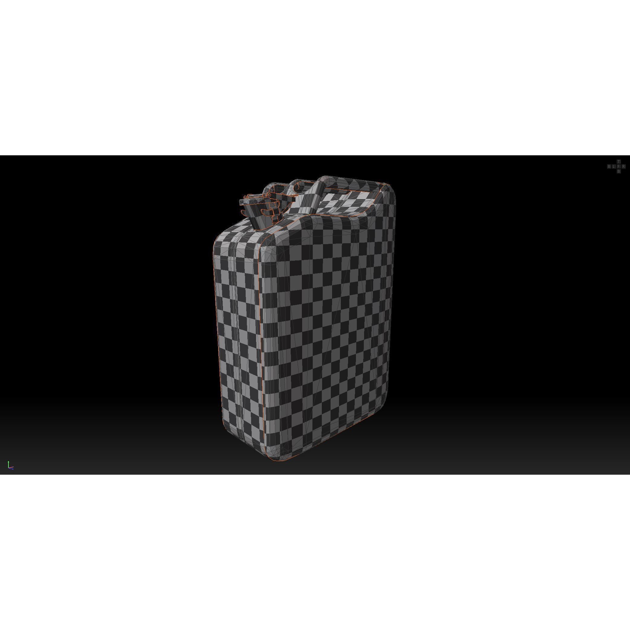 Soviet Fuel Canister - Low-Poly Game-Ready 3D Model - View 21