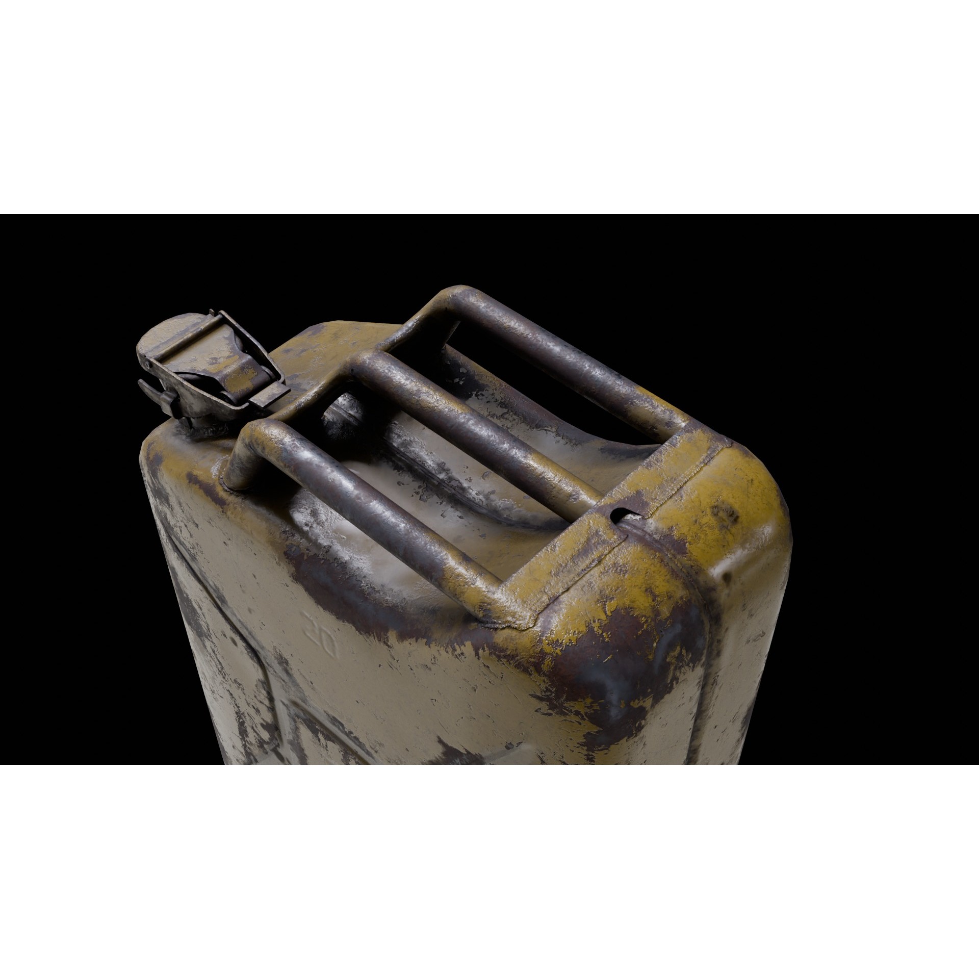Soviet Fuel Canister - Low-Poly Game-Ready 3D Model - View 4