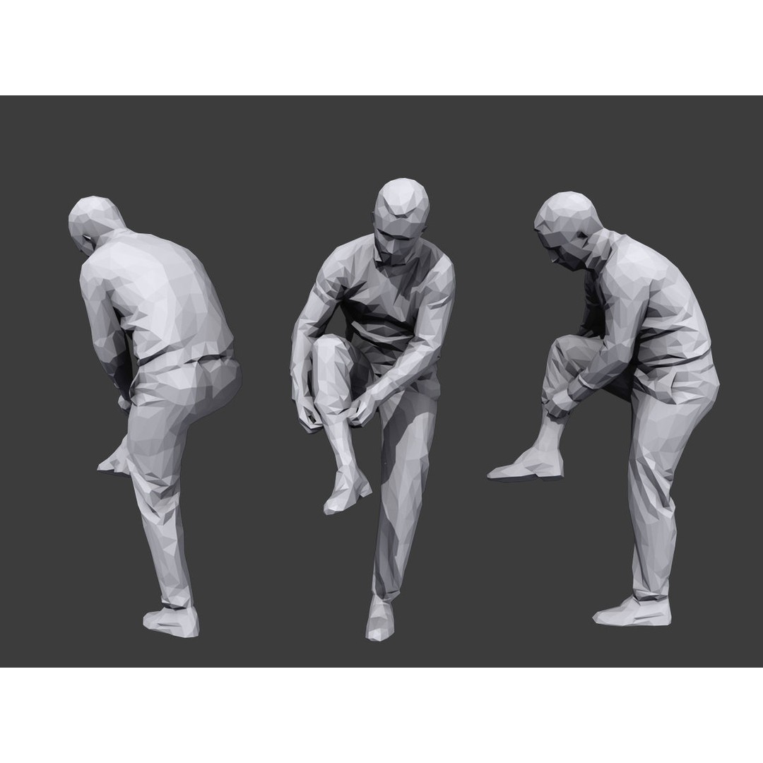 Casual Character 3D Model – Low Poly Stylized People Pack, FBX - View 4