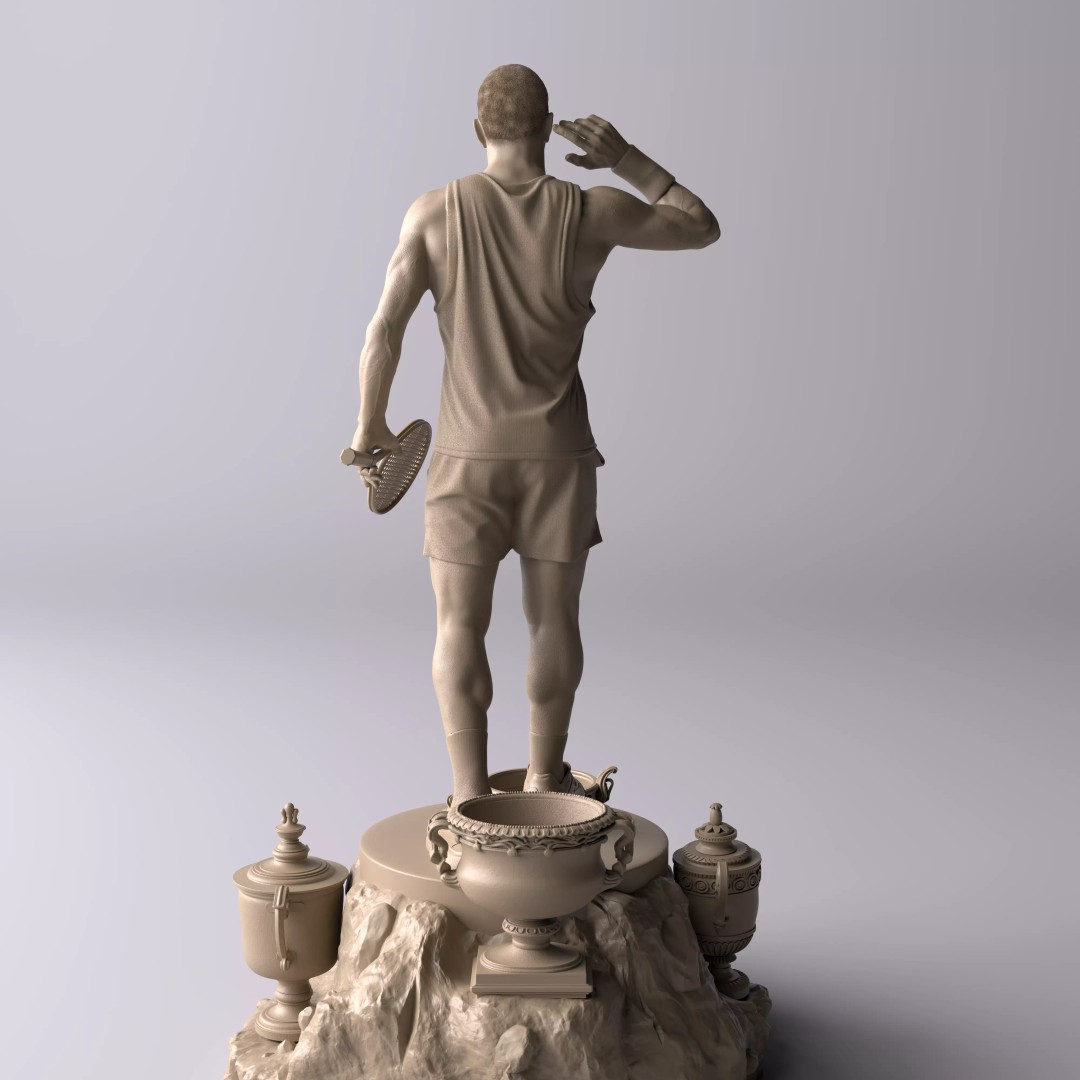 Carlos Alcaraz 3D Model – Premium Collectible Diorama, FBX/OBJ - View 15