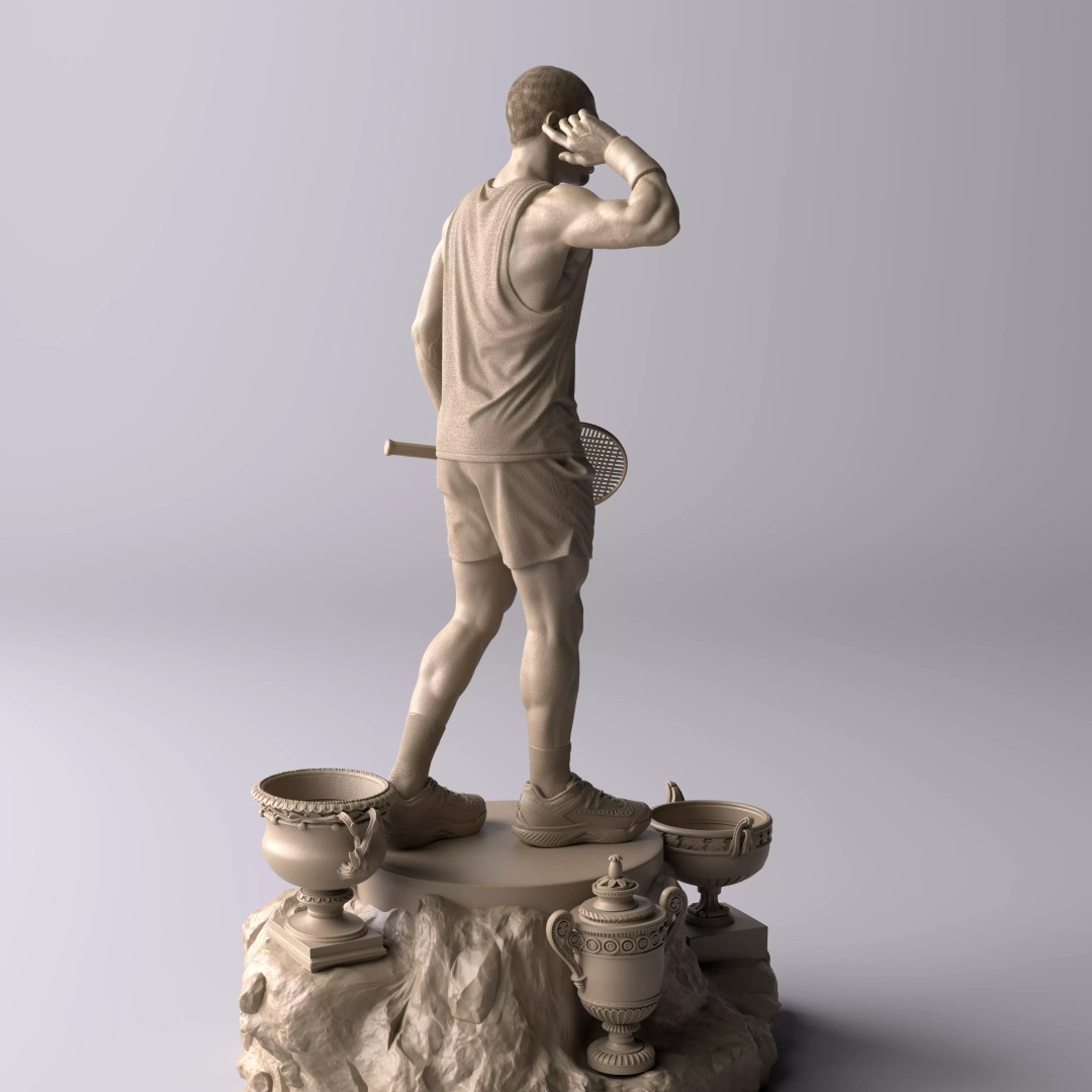 Carlos Alcaraz 3D Model – Premium Collectible Diorama, FBX/OBJ - View 17