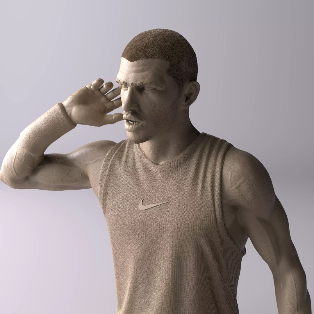 Carlos Alcaraz 3D Model – Premium Collectible Diorama, FBX/OBJ - View 2