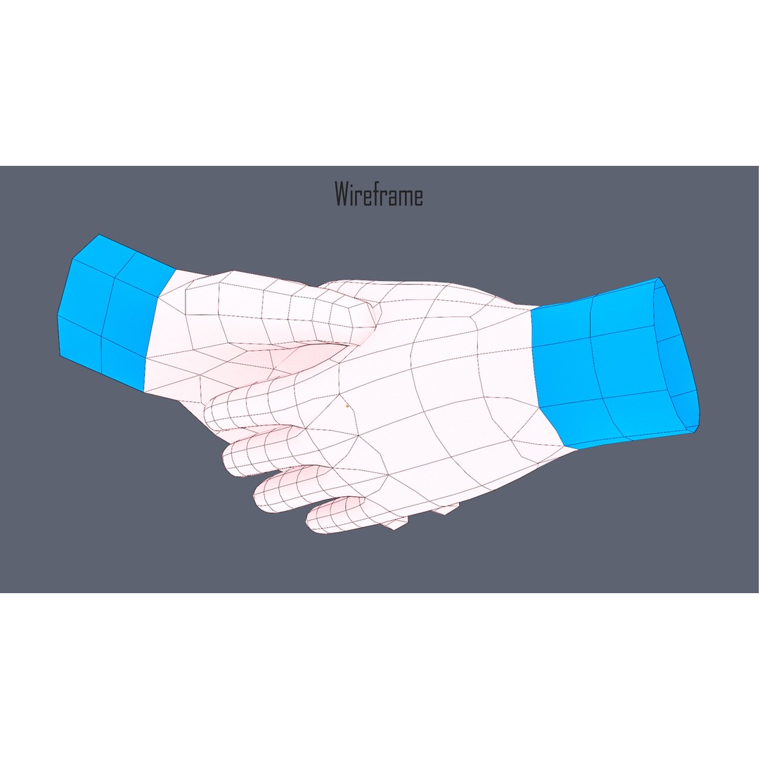 Cartoon Hands 3D Model – Low Poly Hand Poses for Games, FBX - View 29