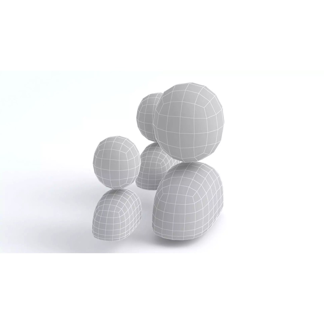 Group User Icon 3D Model – High Poly Cartoon Style, OBJ & Max Formats - View 8
