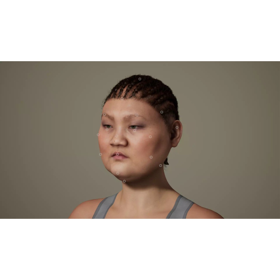 Cornrow Braids Groom 3D Model – Realistic Hair for MetaHuman & Unreal Engine - View 24