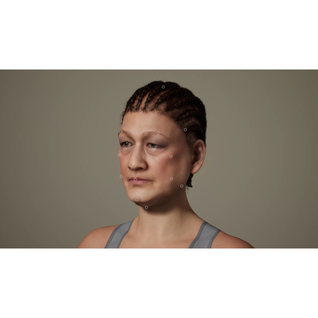 Cornrow Braids Groom 3D Model – Realistic Hair for MetaHuman & Unreal Engine - View 25