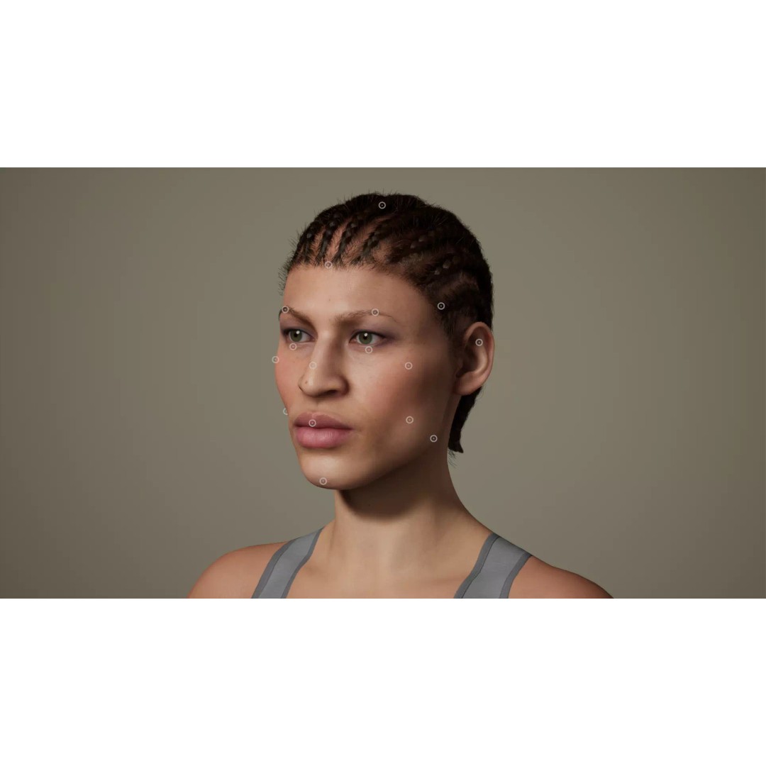 Cornrow Braids Groom 3D Model – Realistic Hair for MetaHuman & Unreal Engine - View 26
