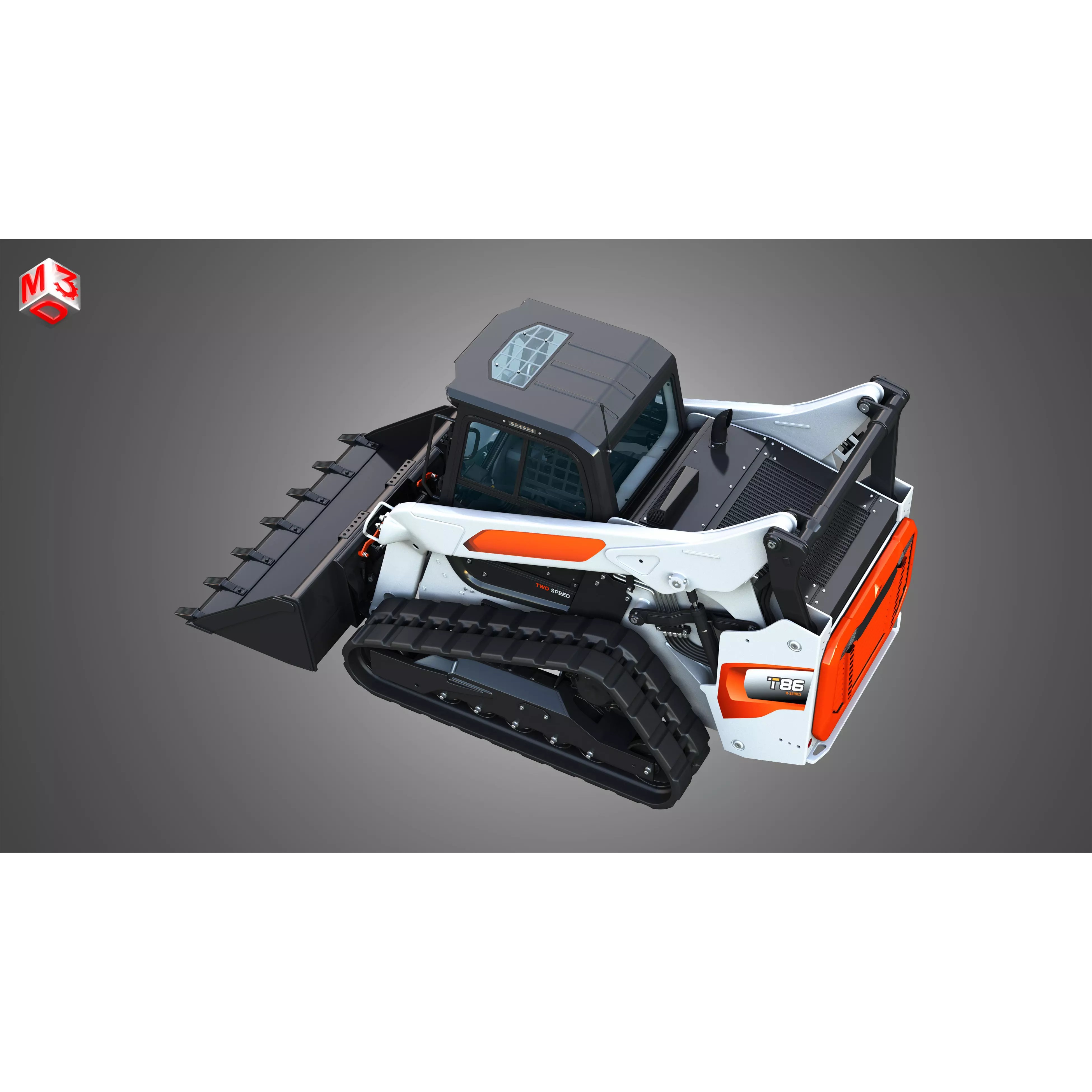 T86 Compact Track Loader - Game-Ready 3D Model