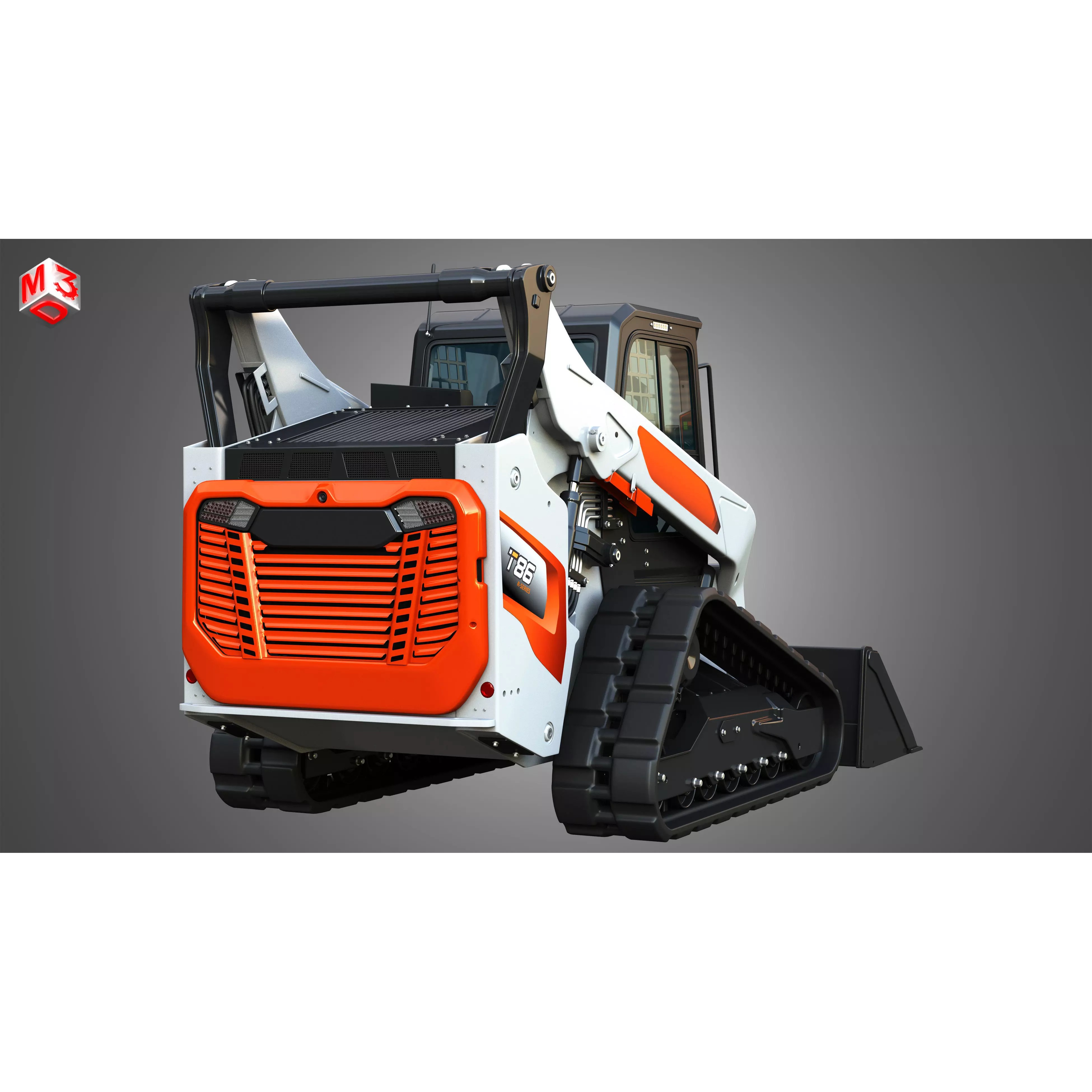 T86 Compact Track Loader - Game-Ready 3D Model - View 14
