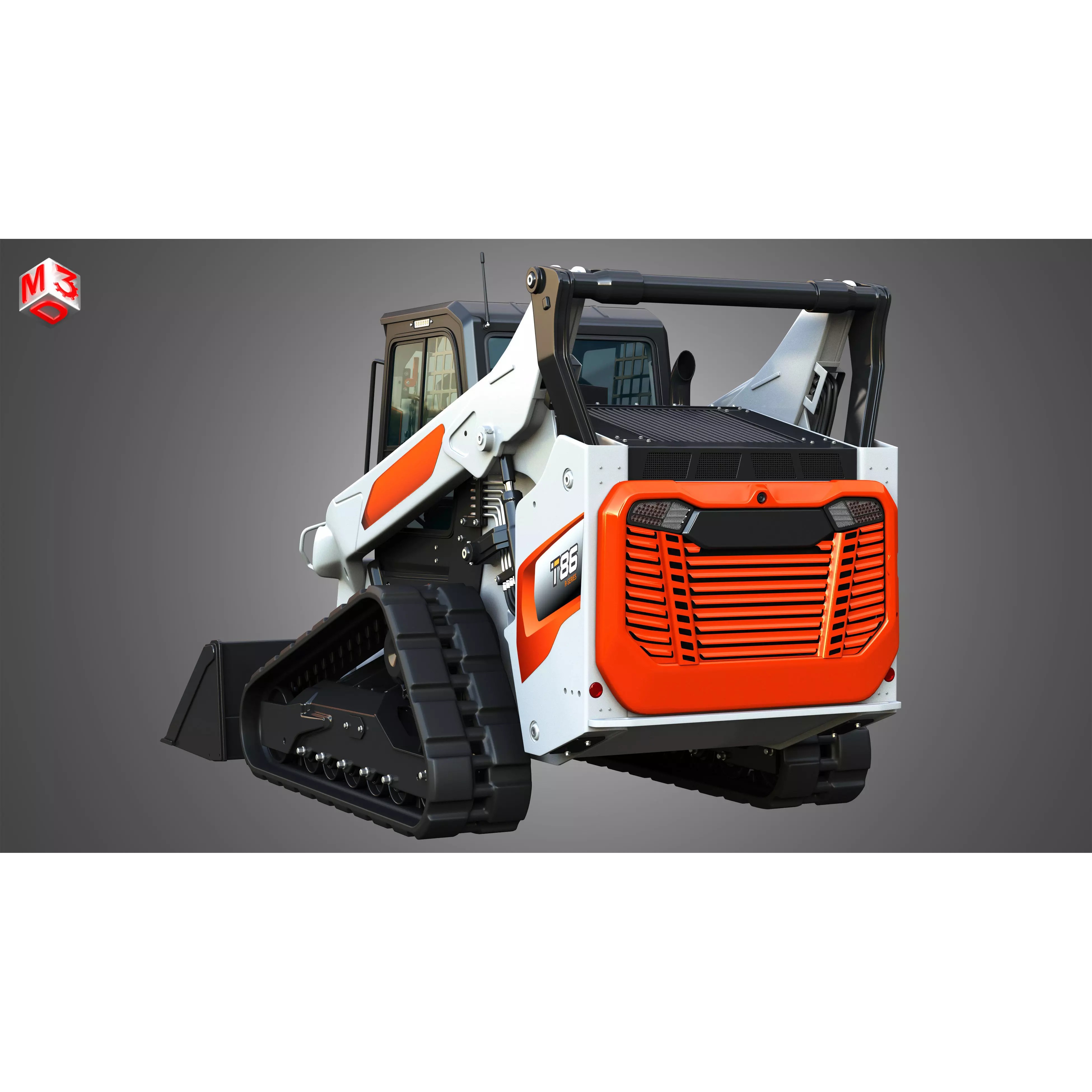 T86 Compact Track Loader - Game-Ready 3D Model - View 16