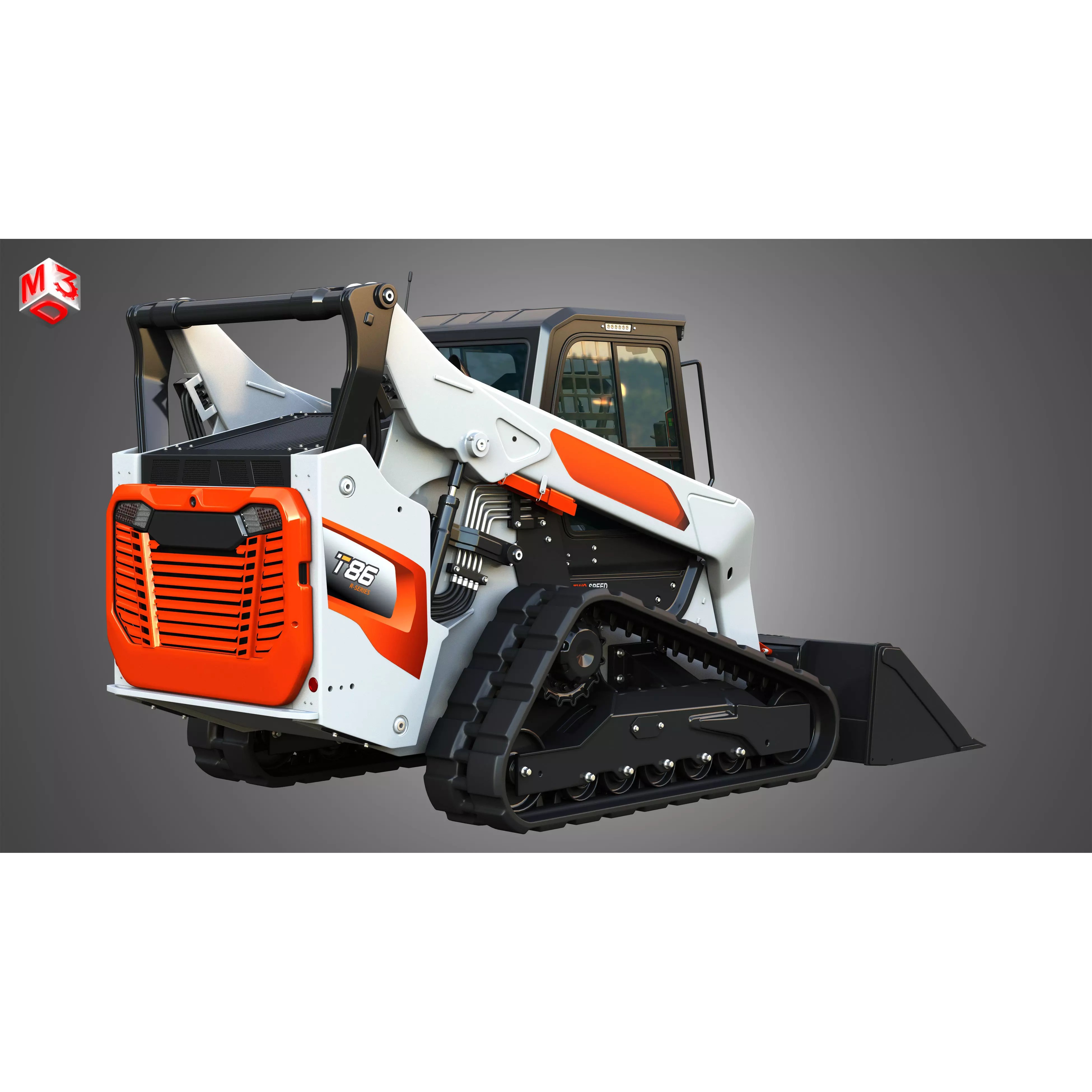 T86 Compact Track Loader - Game-Ready 3D Model - View 4
