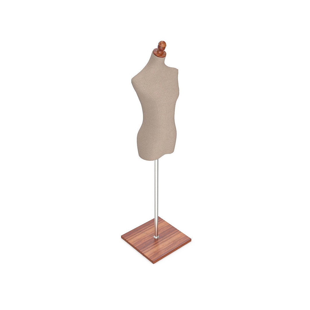 Tailors Dummy 3D Model – Low Poly PBR Mannequin, FBX, OBJ - View 12