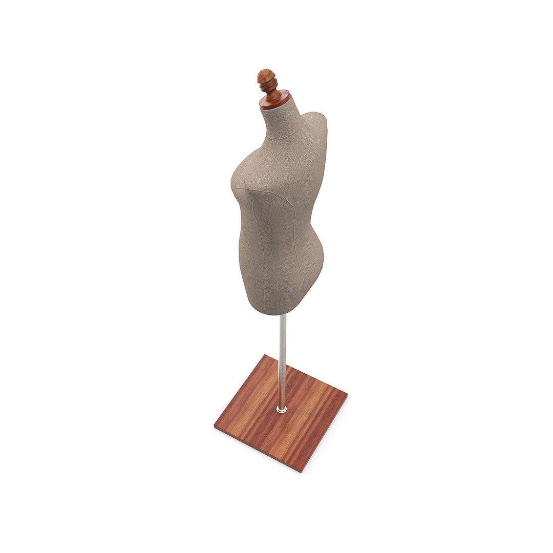 Tailors Dummy 3D Model – Low Poly PBR Mannequin, FBX, OBJ - View 13