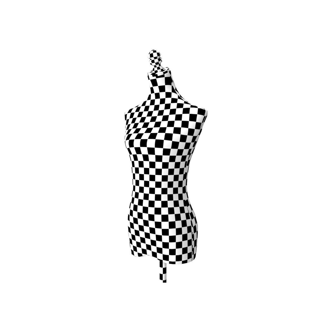 Tailors Dummy 3D Model – Low Poly PBR Mannequin, FBX, OBJ - View 14