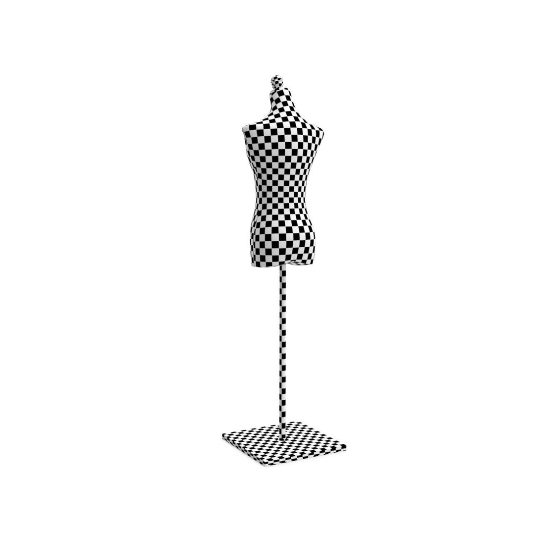 Tailors Dummy 3D Model – Low Poly PBR Mannequin, FBX, OBJ - View 16