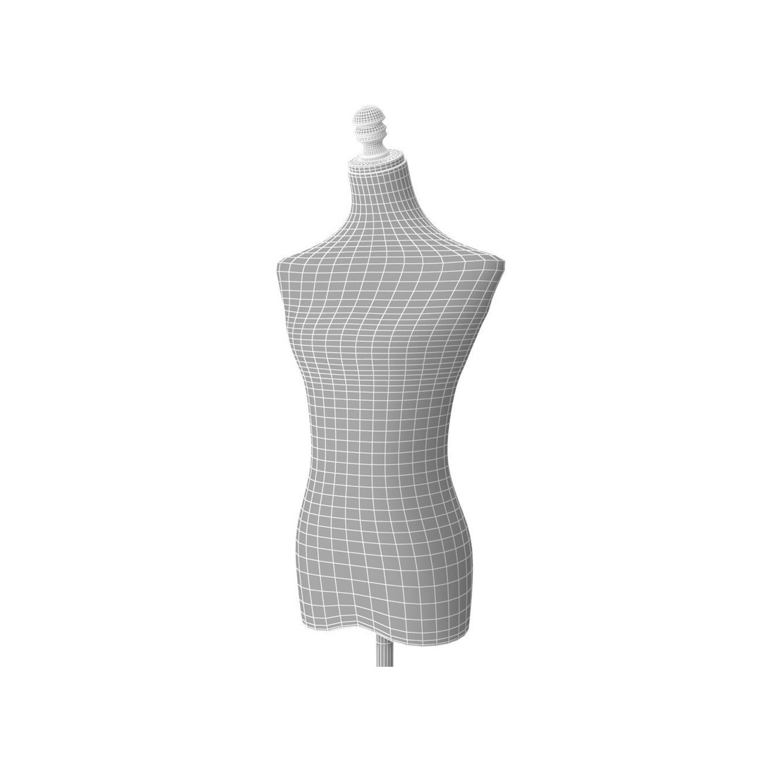 Tailors Dummy 3D Model – Low Poly PBR Mannequin, FBX, OBJ - View 17