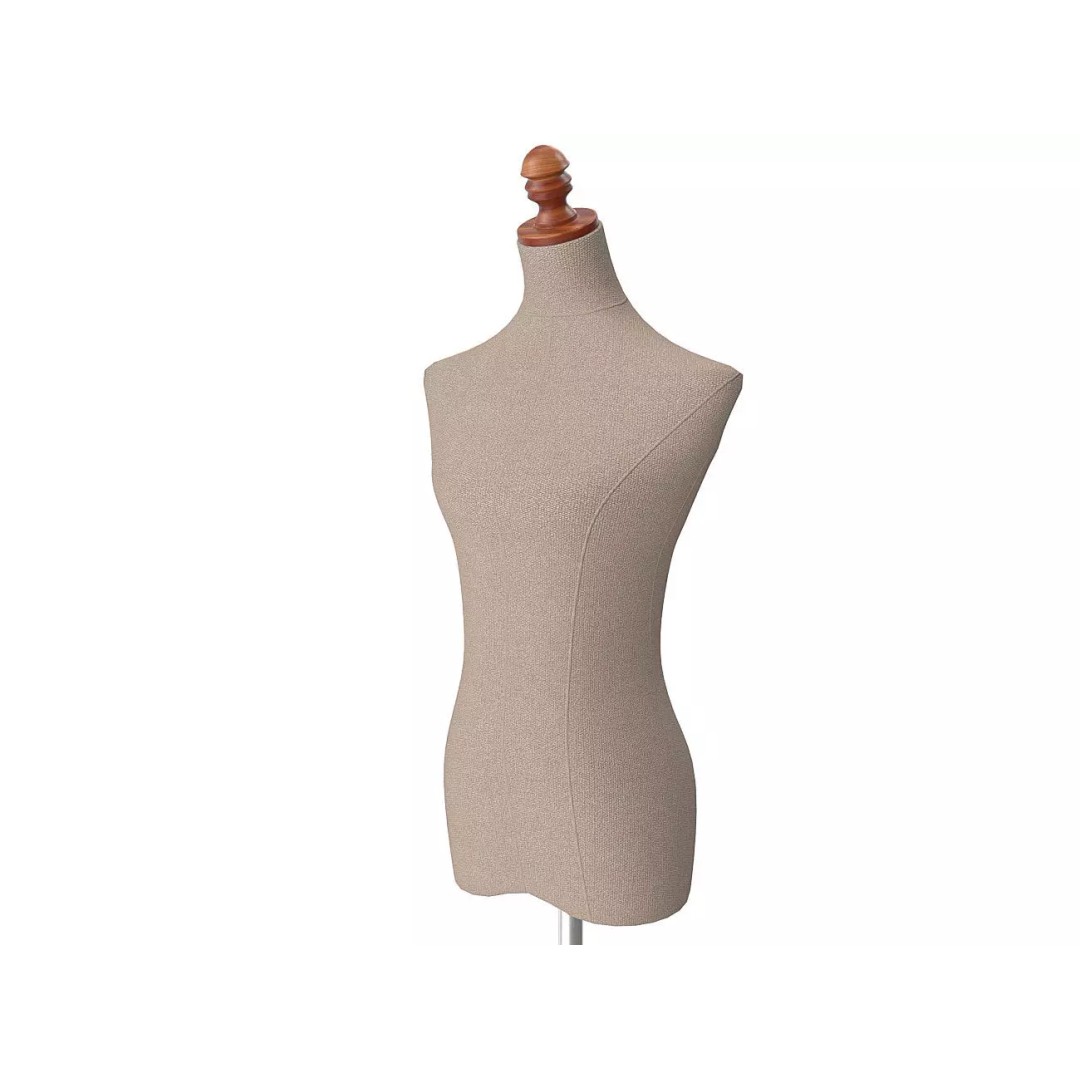 Tailors Dummy 3D Model – Low Poly PBR Mannequin, FBX, OBJ - View 2
