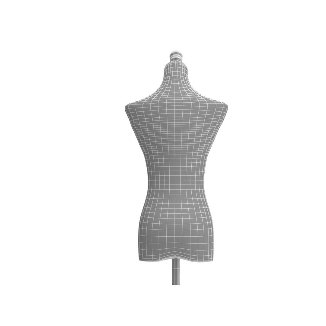 Tailors Dummy 3D Model – Low Poly PBR Mannequin, FBX, OBJ - View 20