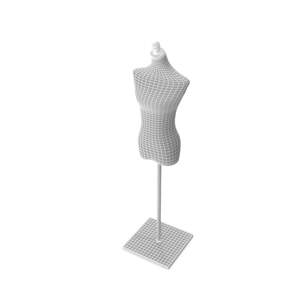 Tailors Dummy 3D Model – Low Poly PBR Mannequin, FBX, OBJ - View 21