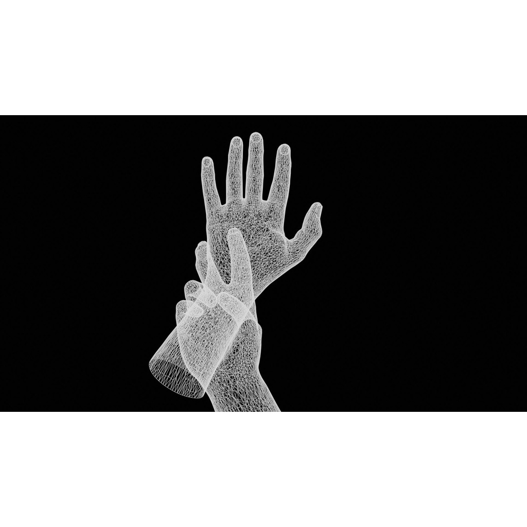 Male Hands 3D Model – Low Poly Photorealistic PBR Asset, FBX - View 14