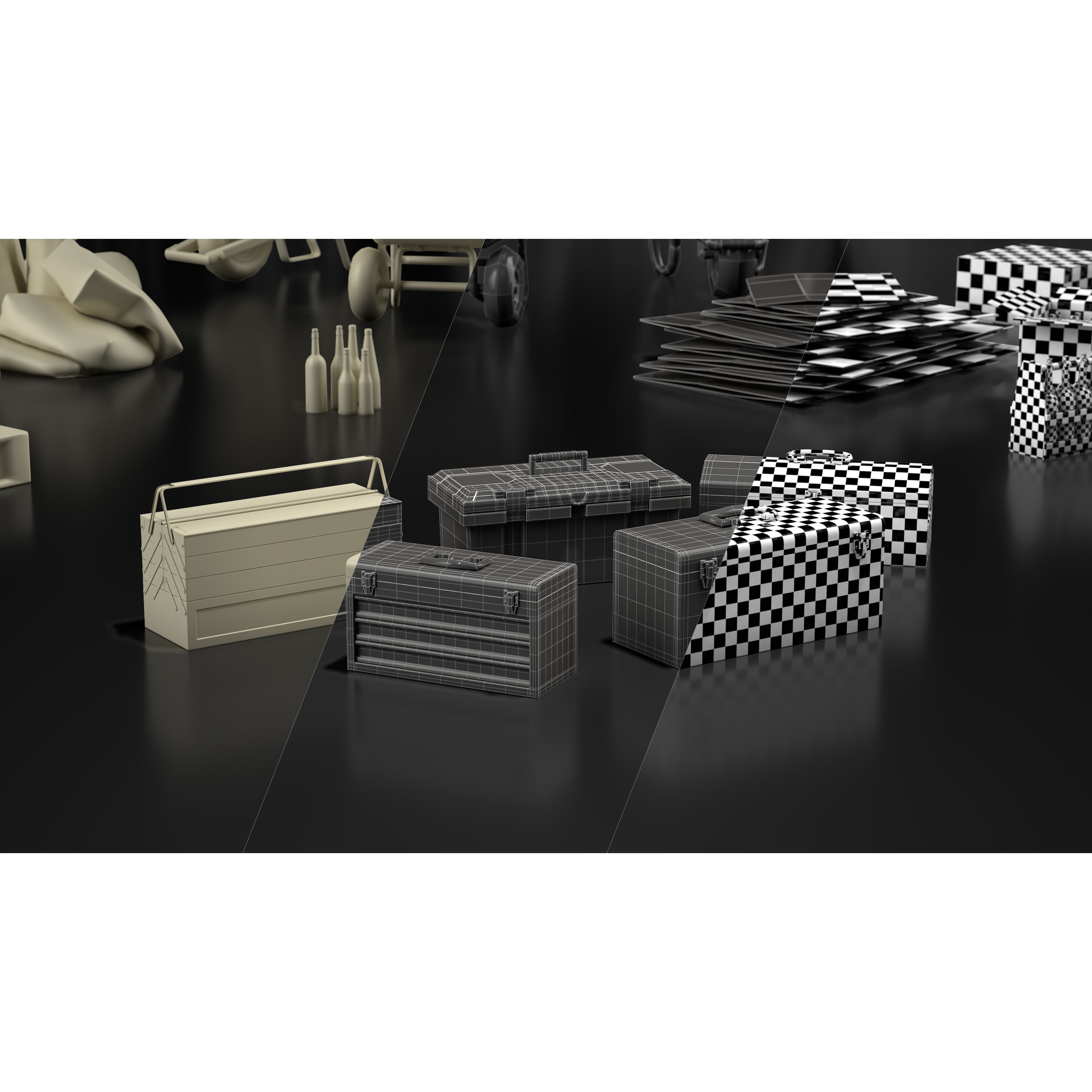 Warehouse Props Collection - Low-Poly Game-Ready 3D Model - View 4