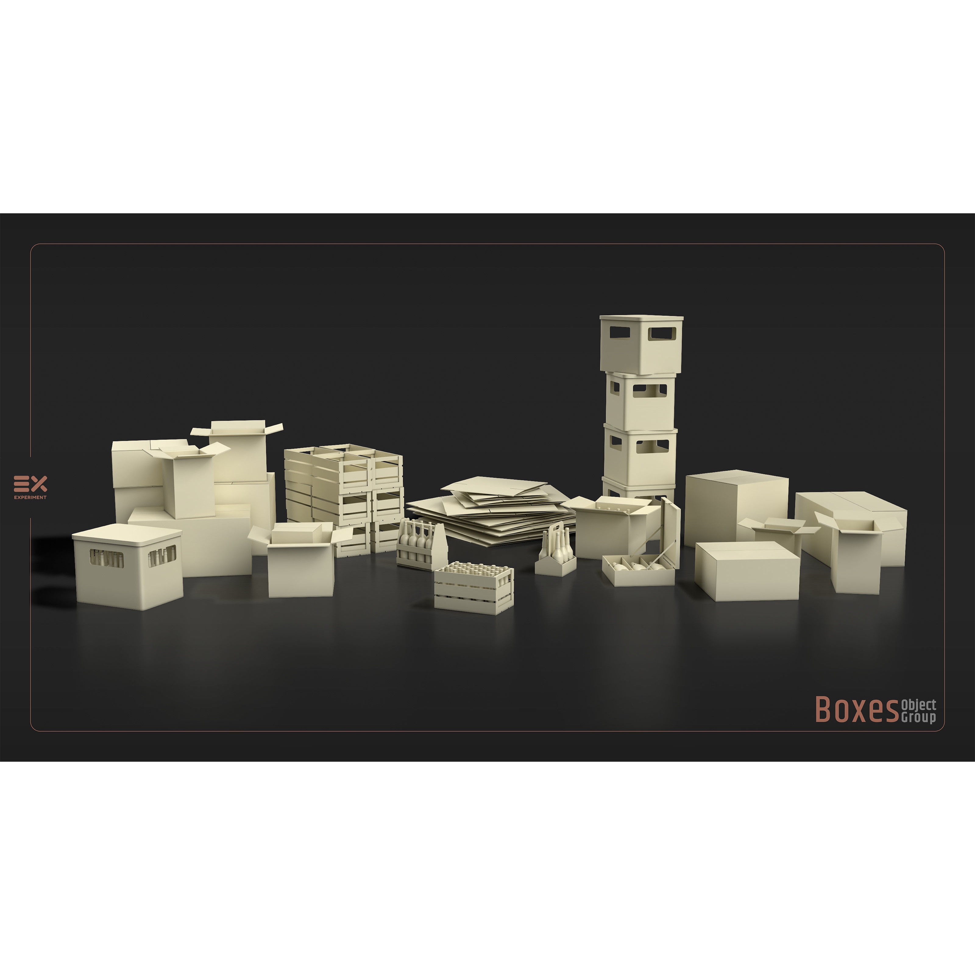 Warehouse Props Collection - Low-Poly Game-Ready 3D Model - View 9