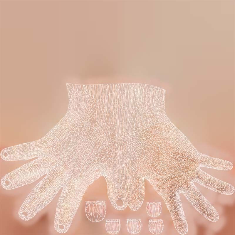 Male Hand 3D Model – Low Poly Photogrammetry Asset, FBX, Blender - View 16