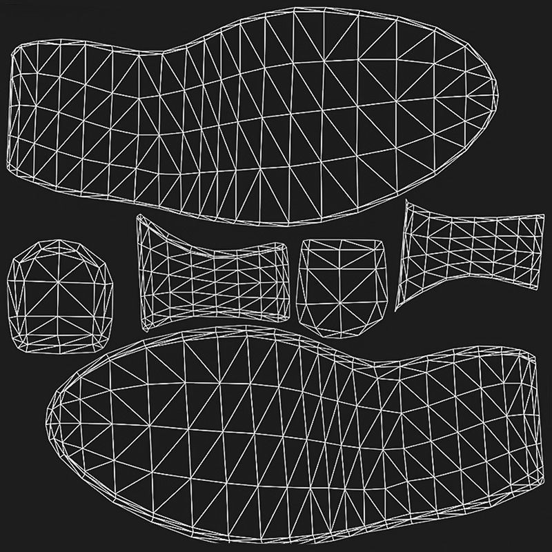 Leather Women's Shoes 3D Model – Vintage Low-Poly PBR Footwear - View 18