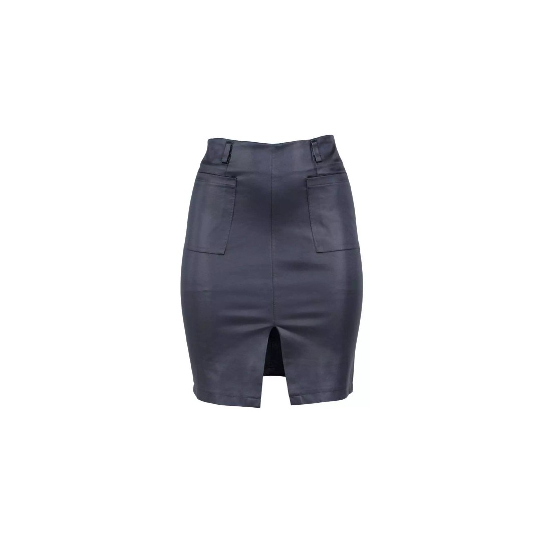 Leather Pocket Pencil Skirt 3D Model – Low Poly Game Asset, FBX, Blender - View 2