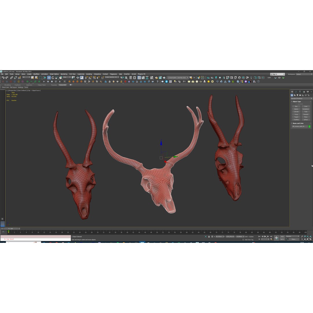 Ultimate Skeleton and Skull Pack 3D Model – Low Poly Game-Ready Assets, FBX - View 46