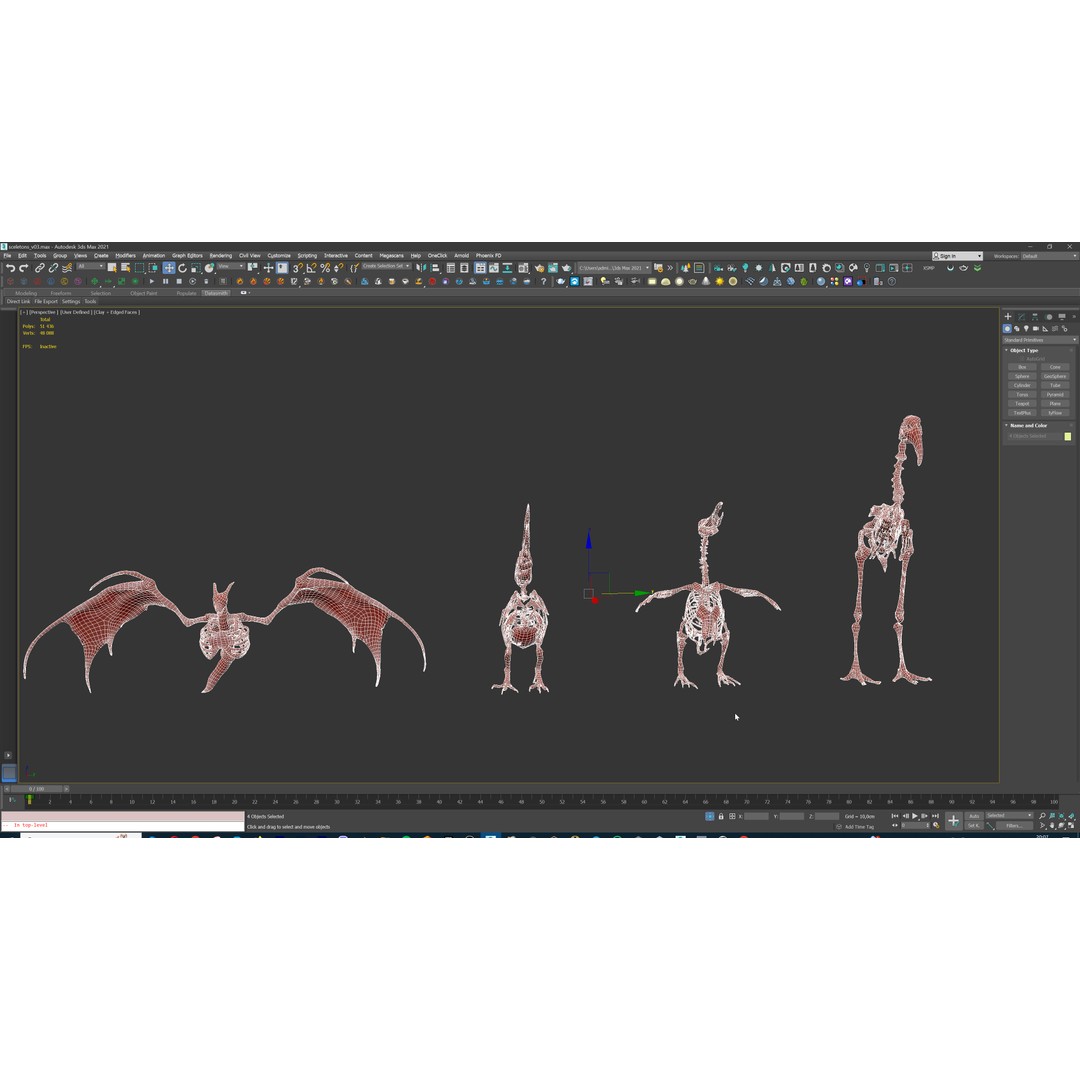 Ultimate Skeleton and Skull Pack 3D Model – Low Poly Game-Ready Assets, FBX - View 49