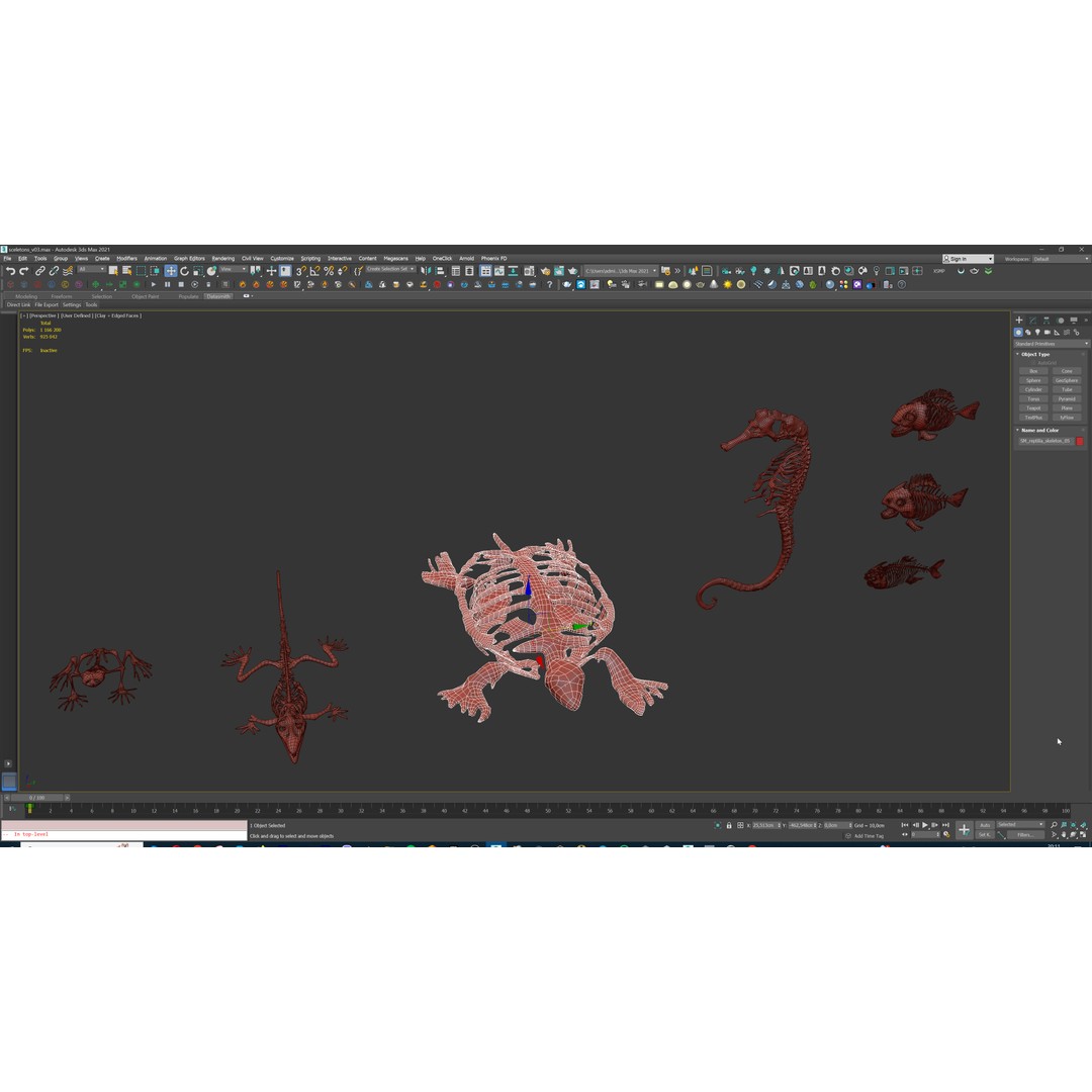 Ultimate Skeleton and Skull Pack 3D Model – Low Poly Game-Ready Assets, FBX - View 50